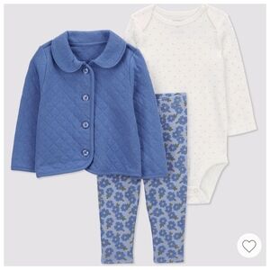 Carter's Just One You Babygirl Floral Top & Bottom Set